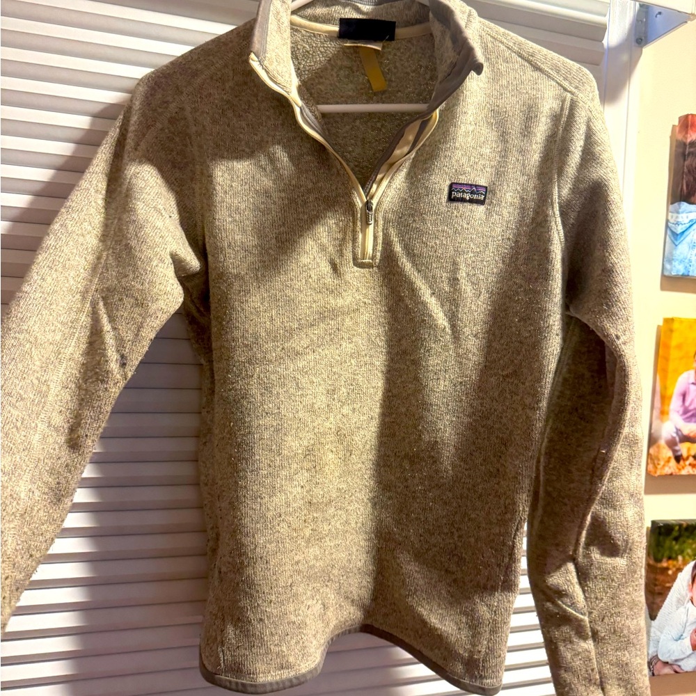 Vintage quarter zip grey Patagonia well loved